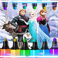Anna Frozen Värvimisraamat mängu ekraanipilt
