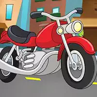 cartoon_motorbike_jigsaw permainan