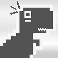 Chrome Dino Run pamje nga ekrani i lojës