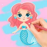 coloring_book_enjoying_mermaid Giochi