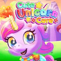 Cute Unicorn Care skærmbillede af spillet