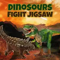 Dinosaurussen Vechten Legpuzzel