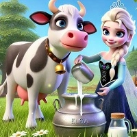 elsa_milking_cow гульні