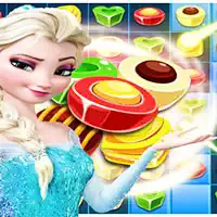 Elsa Sweet Candy Match-3 skærmbillede af spillet