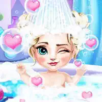 ice_queen_elsa_baby_bath თამაშები