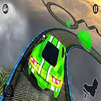 Onmogelijke Tracks Stunt Car Racing Game 3D schermafbeelding van het spel
