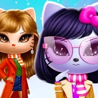 kitty_squad_winter_dress_up ເກມ