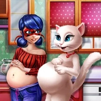 lady_and_kitty_pregnant_bffs Gry