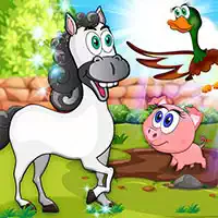 Maatilaeläinten Oppiminen: Opetuspelit Lapsille pelin kuvakaappaus