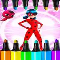 Παιχνίδι Χρωματισμού Miraculous Ladybug