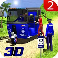 Polis Avtomatik Rickshaw Taxi Oyunu oyun ekran görüntüsü