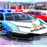 Polizeiautos Puzzlefolie
