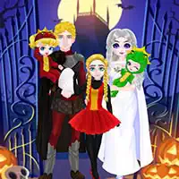 Costume D'halloween Famille Princesse
