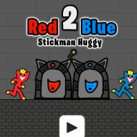 Roșu Și Albastru Stickman Huggy 2