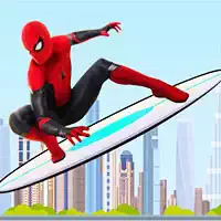 Skateboarding Spiderman zrzut ekranu gry