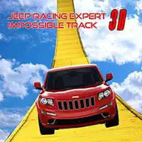 Stunt Jeep Simulator: Impossible Track Racing Game skærmbillede af spillet