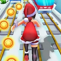 subway_santa_princess_runner гульні