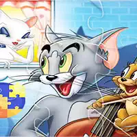 Joc Jigsaw Puzzle Tom Și Jerry captură de ecran a jocului