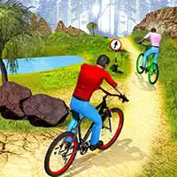 Uphhill Offroad Bicycle Rider