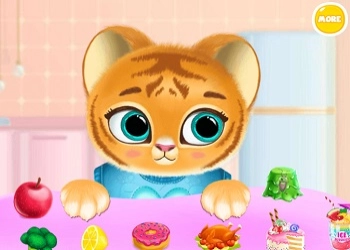 Cuidados com o Bebê Tigre captura de tela do jogo