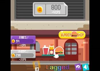 बर्गर क्लिकर खेल का स्क्रीनशॉट