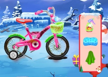 Salón De Bicicletas De Navidad captura de pantalla del juego