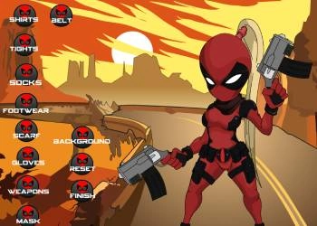 Deadpool-Mädchen Verkleiden Sich Spiel-Screenshot