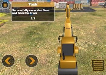 Simulator de Excavator Greu captură de ecran a jocului