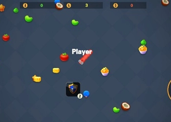 Гладна змия.io екранна снимка на играта