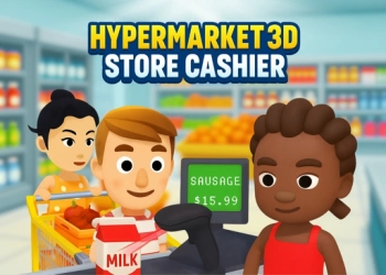 Hypermarket 3D: Pokladní v obchodě snímek obrazovky hry