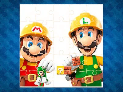 Mario Und Sein Freund-Puzzle Spiel-Screenshot