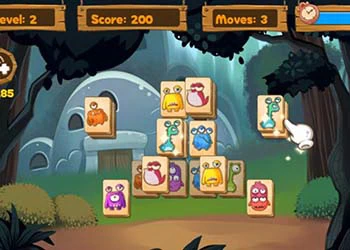Monster Mahjong schermafbeelding van het spel