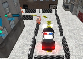 Parkiranje policijskog automobila uz Cargames snimka zaslona igre