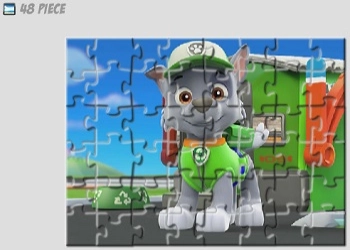 Rocky Paw Patrol puslespil skærmbillede af spillet