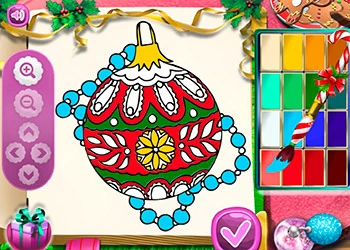 Santa Navidad Para Colorear captura de pantalla del juego