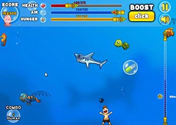Útok Žraloků snímek obrazovky hry