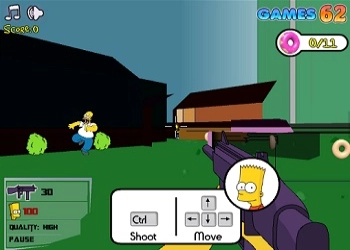 Simpsonovi 3D Springfield snímek obrazovky hry