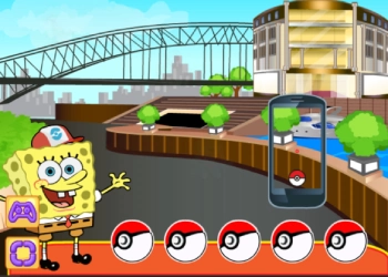Sponge Bob Pokemon Go στιγμιότυπο οθόνης παιχνιδιού