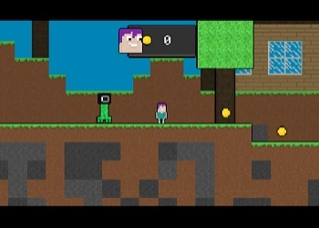 イカの脱出とブロックワールド ゲームのスクリーンショット