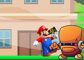 سوبر ماريو تشغيل واطلاق النار لقطة شاشة اللعبة