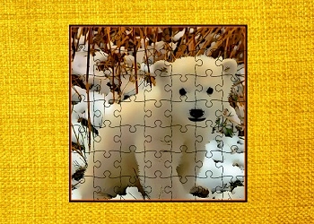 Legpuzzel Met Wilde Babydieren schermafbeelding van het spel